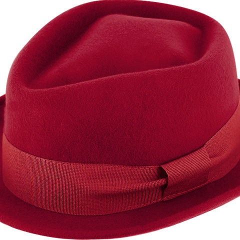 Wool Pork pie hat Diamond - Classic Unisex Fedora