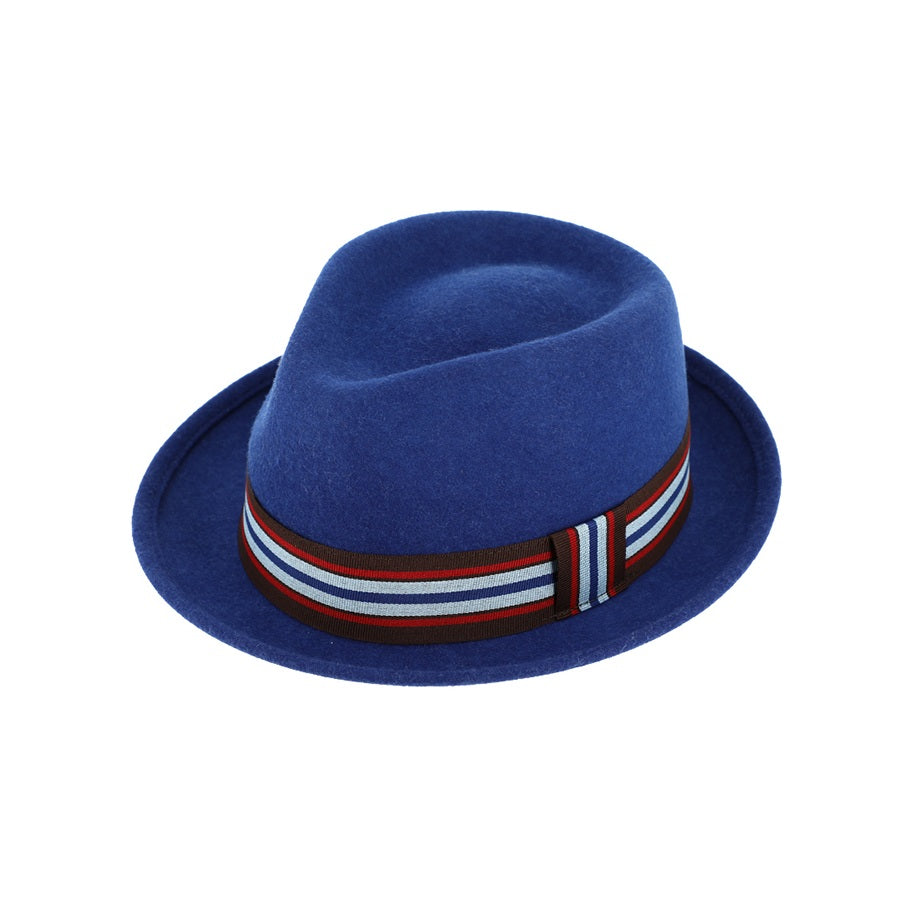 Vildist trilby kaabu triibulise Grosgrain paelaga