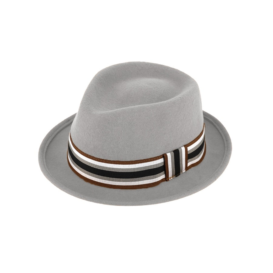 Vildist trilby kaabu triibulise Grosgrain paelaga