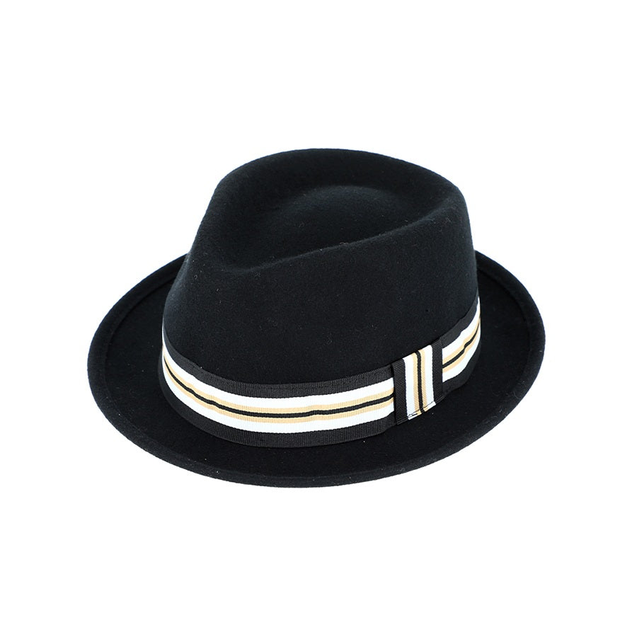 Vildist trilby kaabu triibulise Grosgrain paelaga
