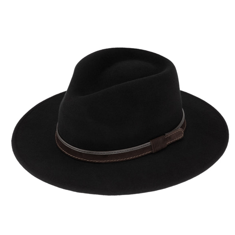 Traveller Fedora – Crushable Wool Felt Hat, Waterproof