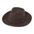Fedora – Wool Melange Hat with Wild Boar Pin & Leather Band
