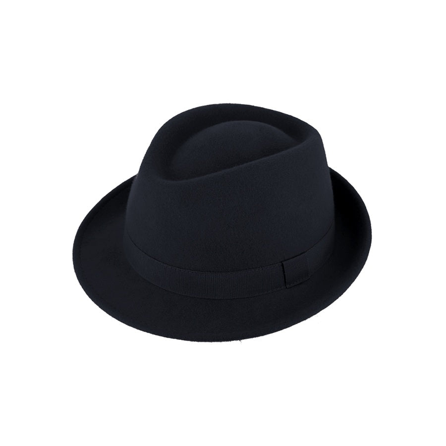 Miller Trilby Wool Felt Hat – Same Colour Grosgrain Ribbon
