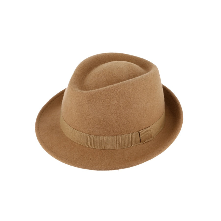 Miller Trilby Wool Felt Hat – Same Colour Grosgrain Ribbon