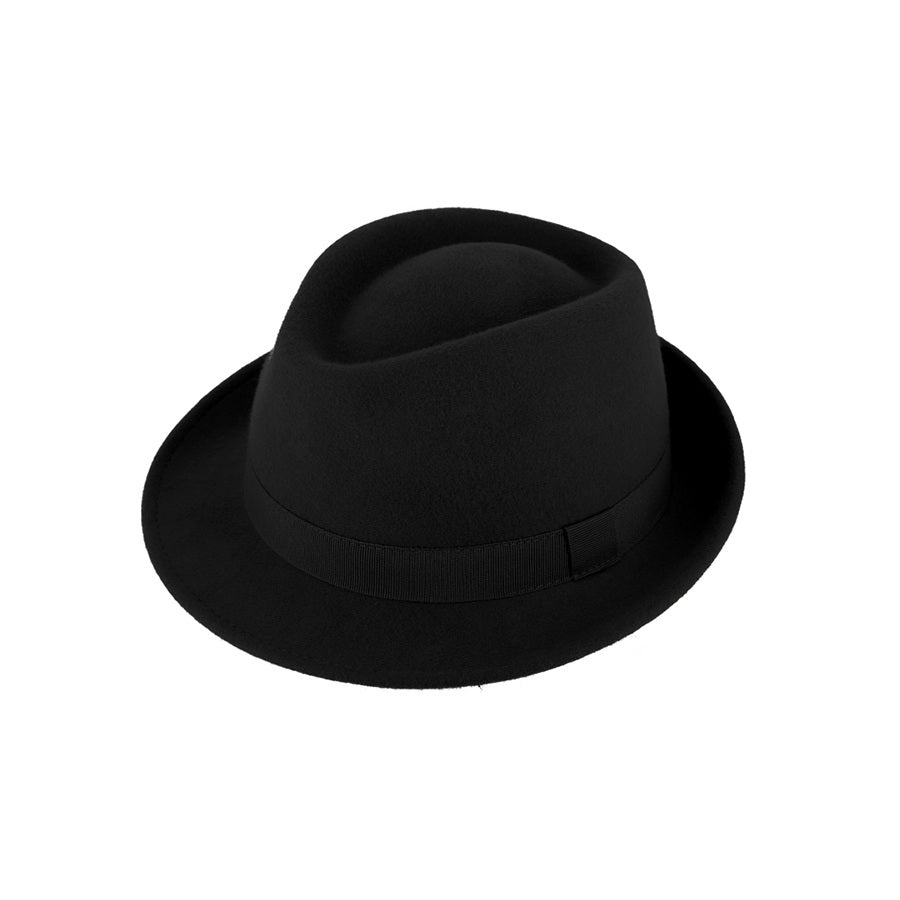 Miller Trilby Wool Felt Hat – Same Colour Grosgrain Ribbon