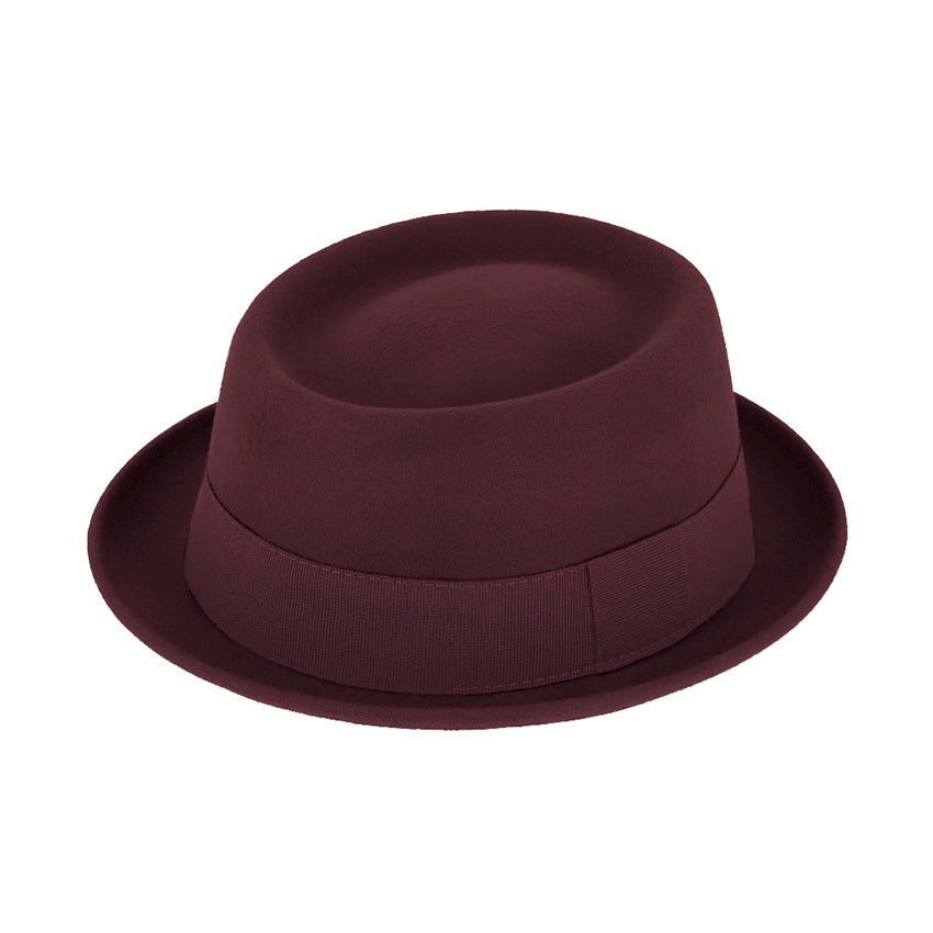 Pork Pie Hat – Wool Felt Crushable & Waterproof