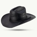 The Gunlock Western Hat is crafted for adventurers who live the cowboy life and want to express their character through authentic style. Made from dimensionally stable black paper straw, this hat delivers robust construction with classic Western appeal.
