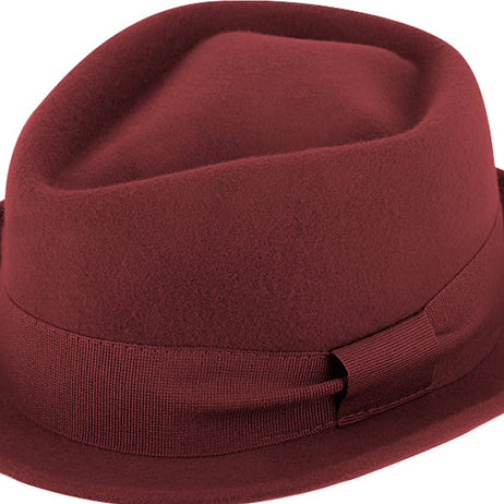 Wool Pork pie hat Diamond - Classic Unisex Fedora