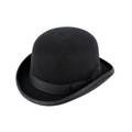 Black Wool Felt Bowler Hat - Classic Derby Bob Hat