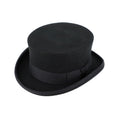 Black Wool Felt Top Hat - Classic Victorian Legend Hat