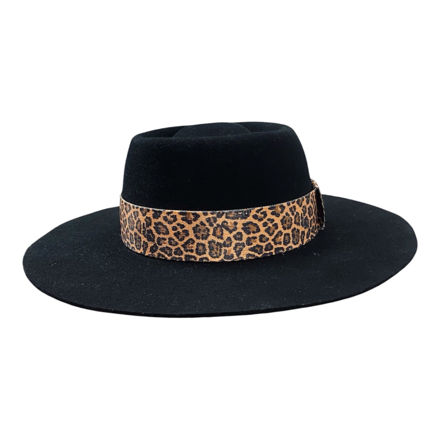 Breeze – Black Wool Felt Western Gambler Hat