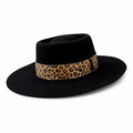 Breeze – Black Wool Felt Western Gambler Hat