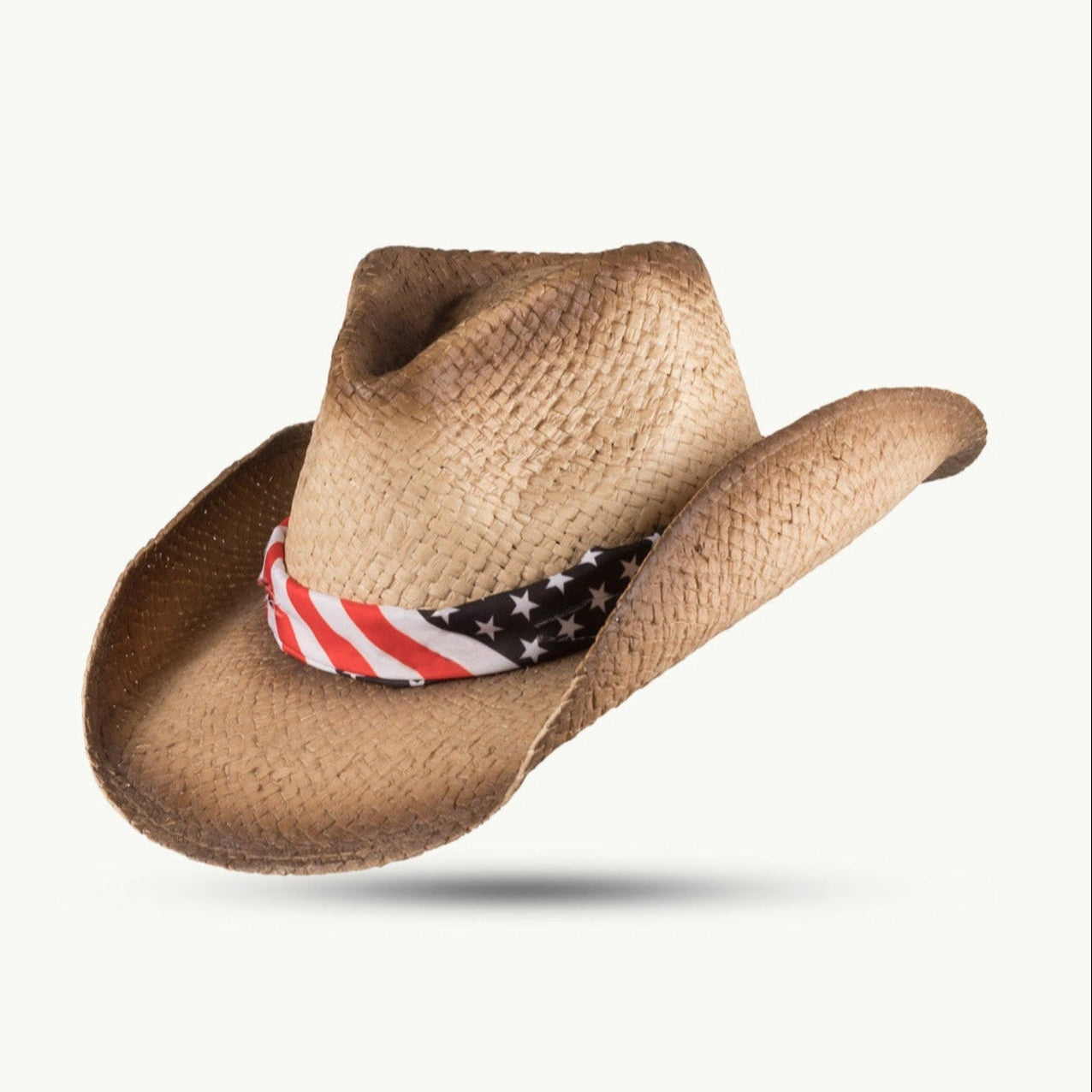 El Paso – Stars &amp; Stripes Western Straw Cowboy Hat