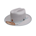 Essence Premium Wool Fedora Hat - Grey Felt Fedora with 7cm Brim