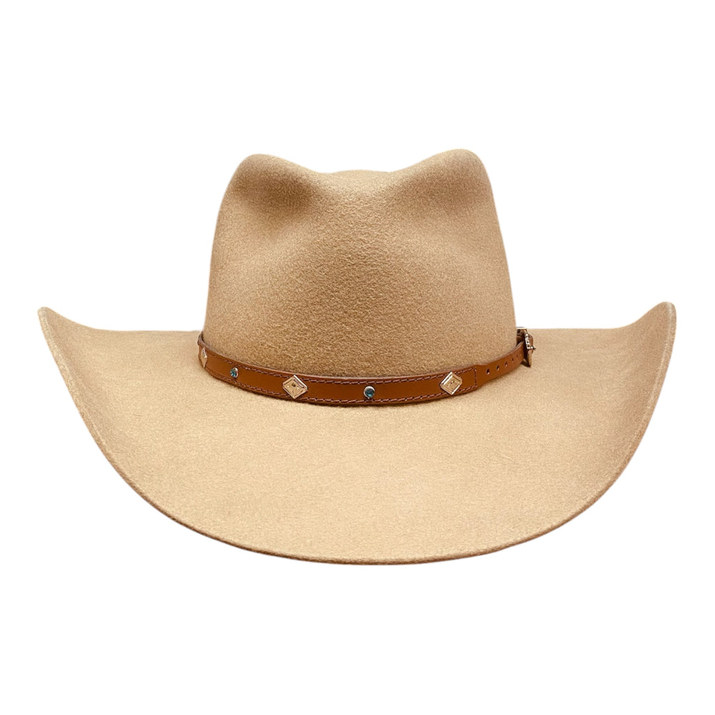 Golden Trail Beige Wool Cowboy Hat