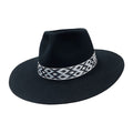 Lone Hawk – Wool Felt Western Cowboy Hat with rustic Hatband