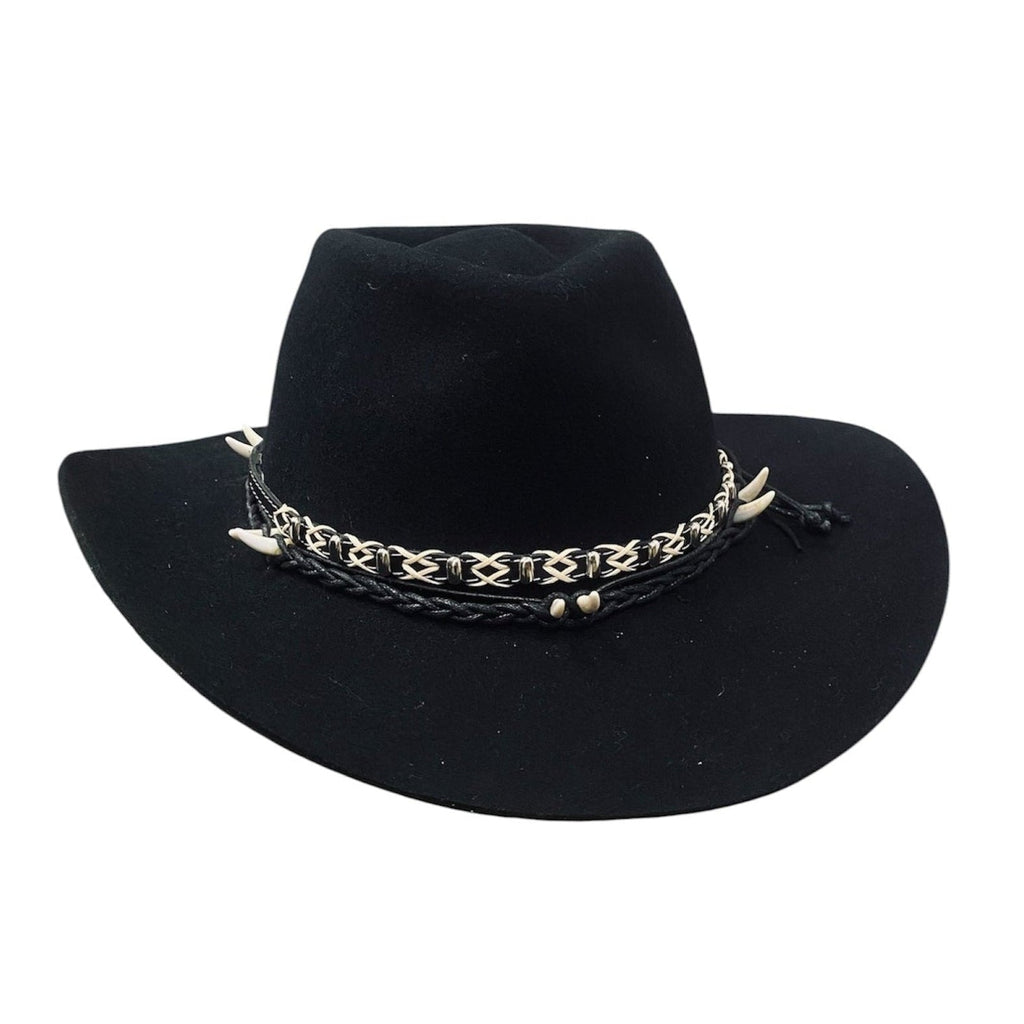 Pathfinder – Black Wool Felt Western Cowboy Hat