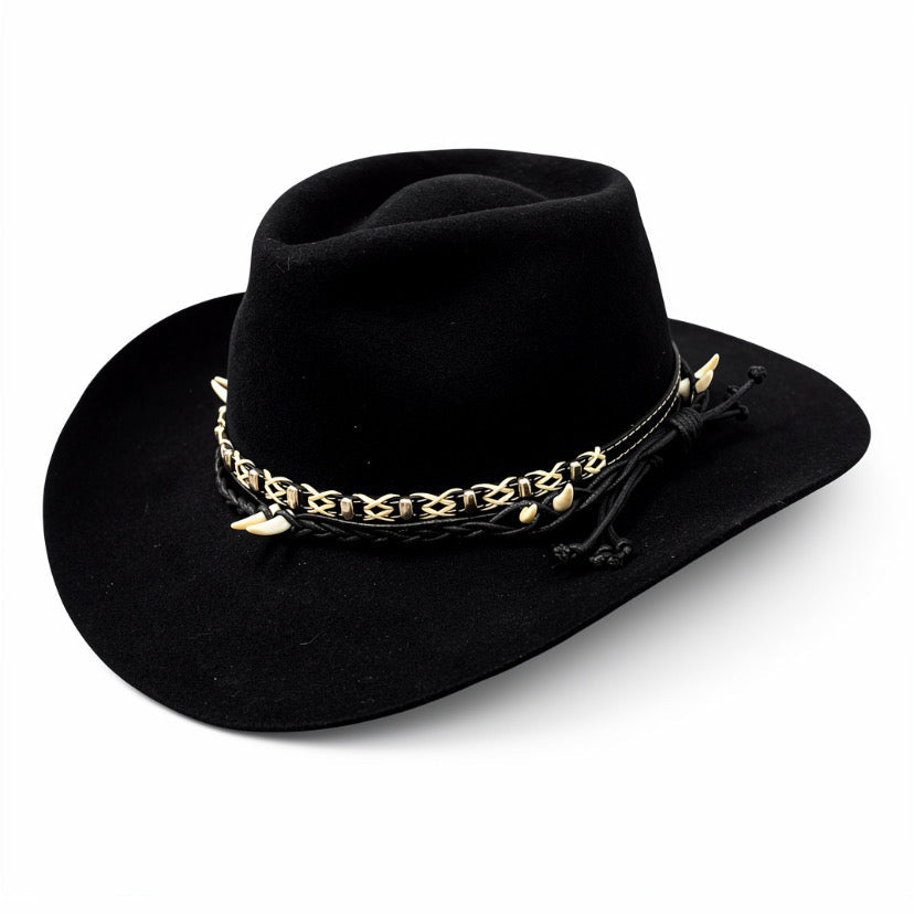 Pathfinder – Black Wool Felt Western Cowboy Hat