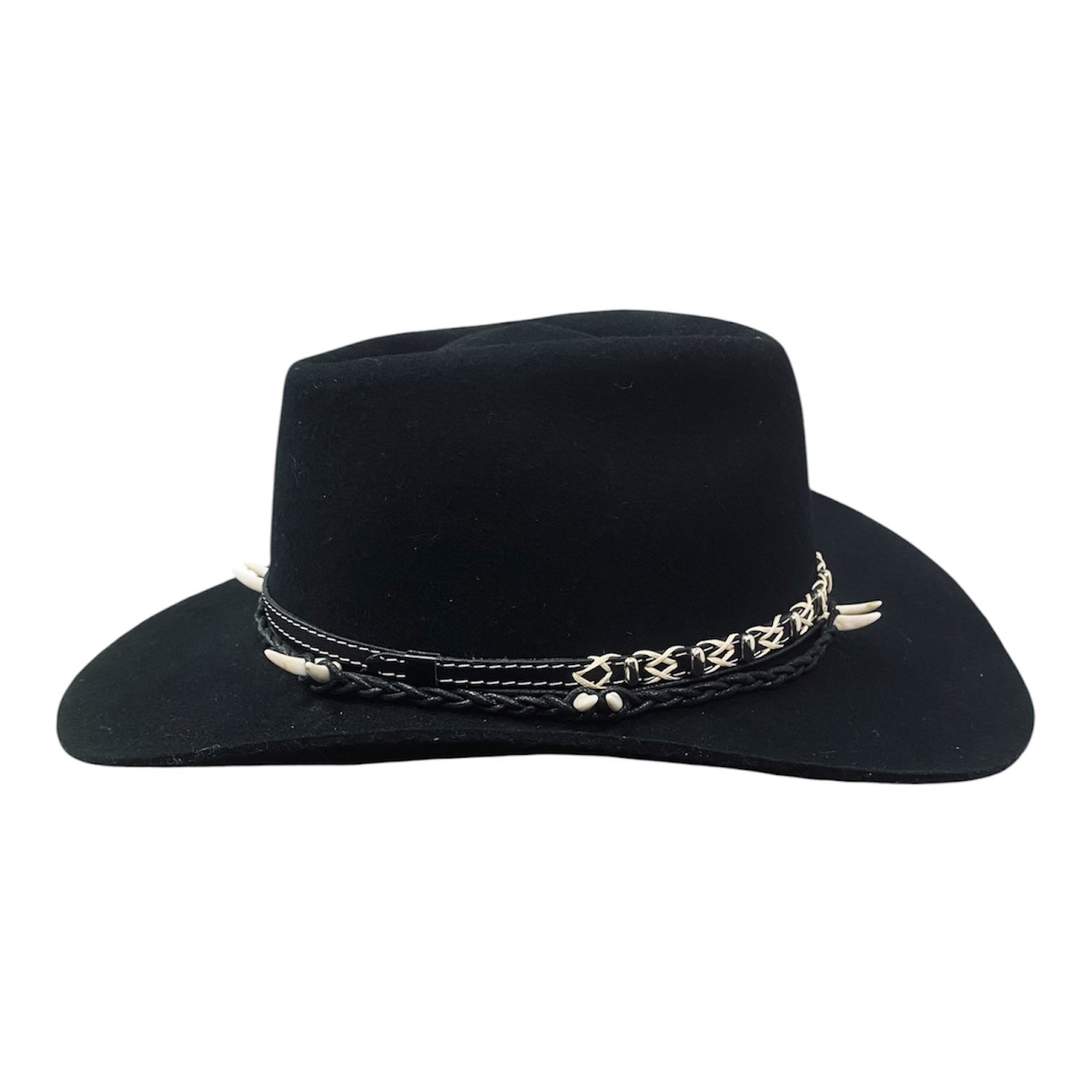 Pathfinder – Black Wool Felt Western Cowboy Hat