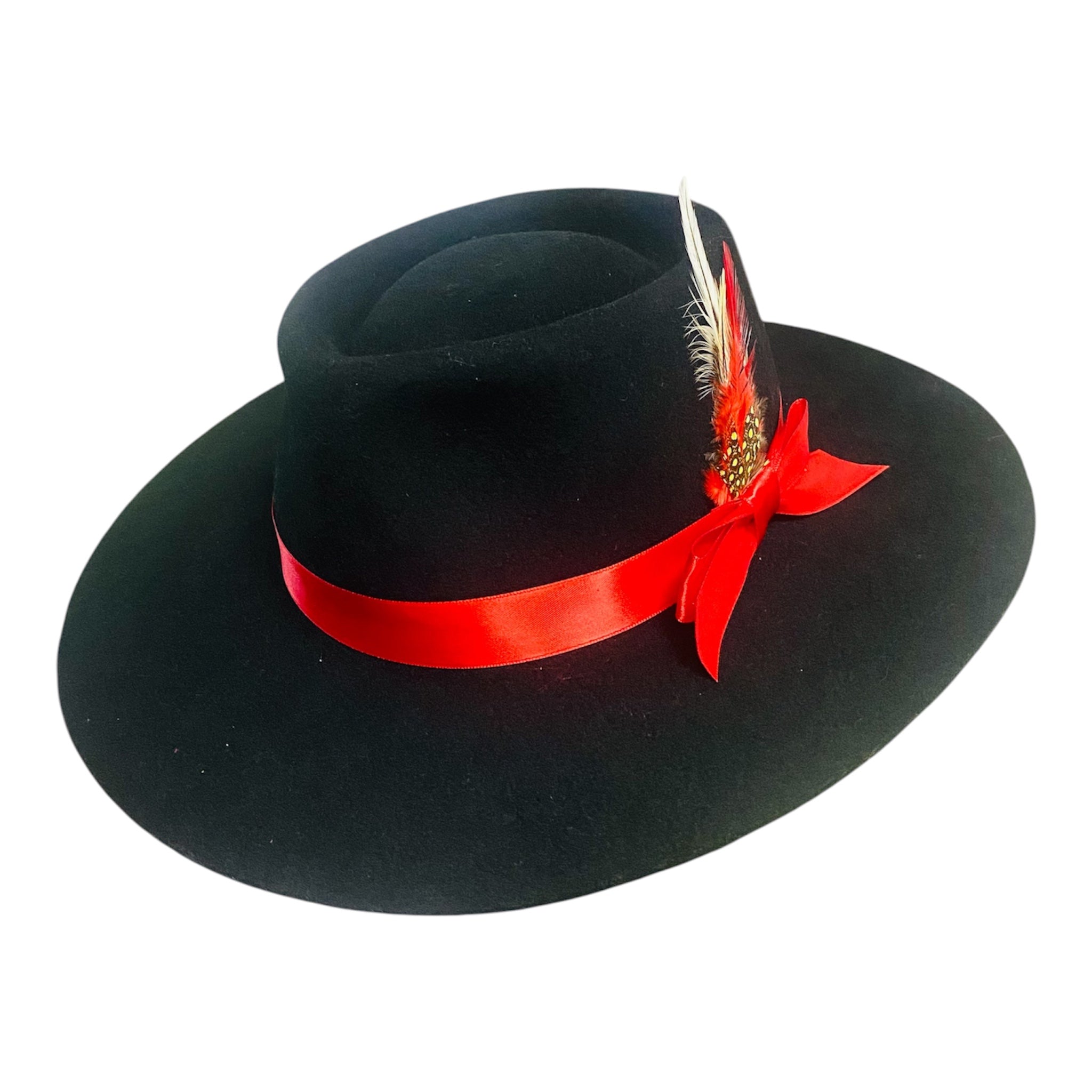 Breeze – Black Wool Felt classic Western Hat