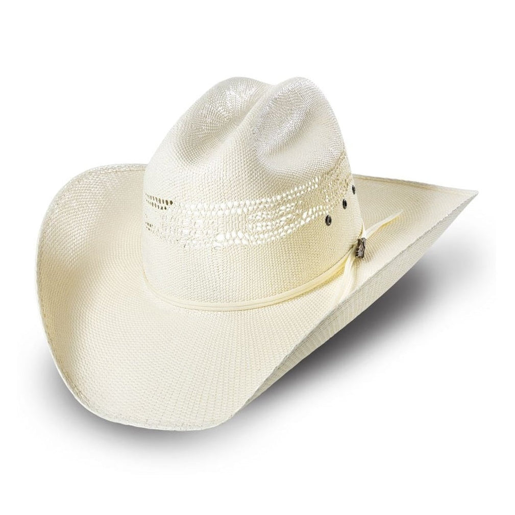 Premium Straw Western Cowboy Hat Seth - Handcrafted Paper Straw Ranch Hat