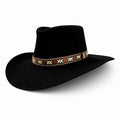 Savannah – Wool Felt Western Cowboy Hat with pattern hatband