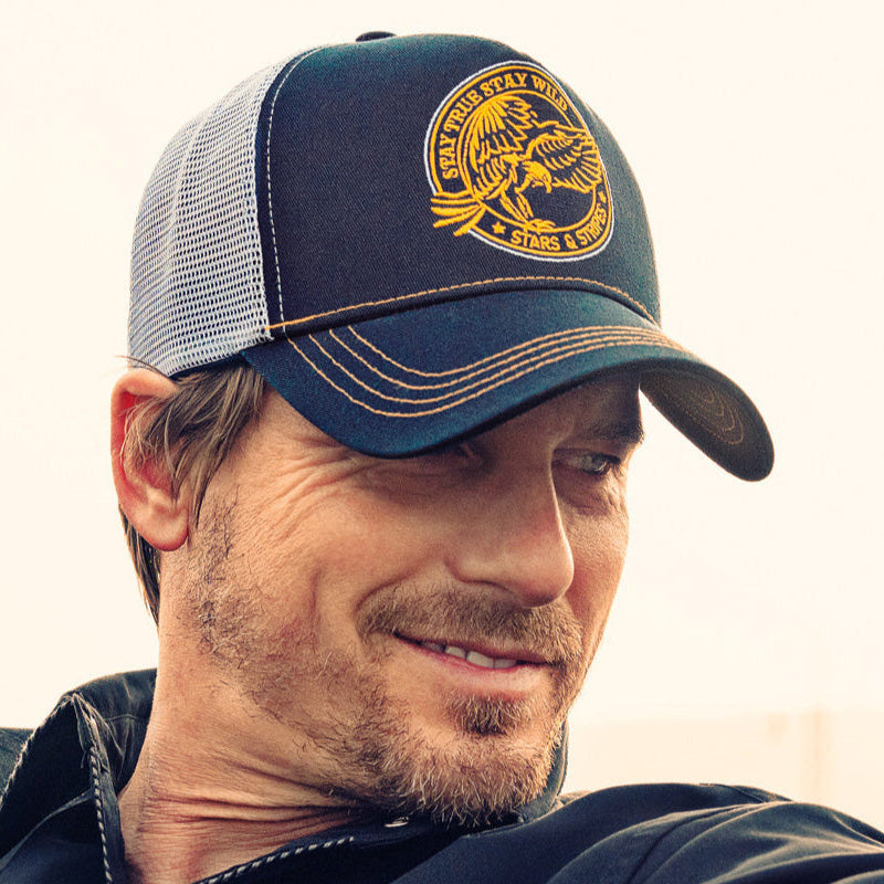 Stay Wild Trucker Cap - Premium 5-Panel Western Snapback Hat