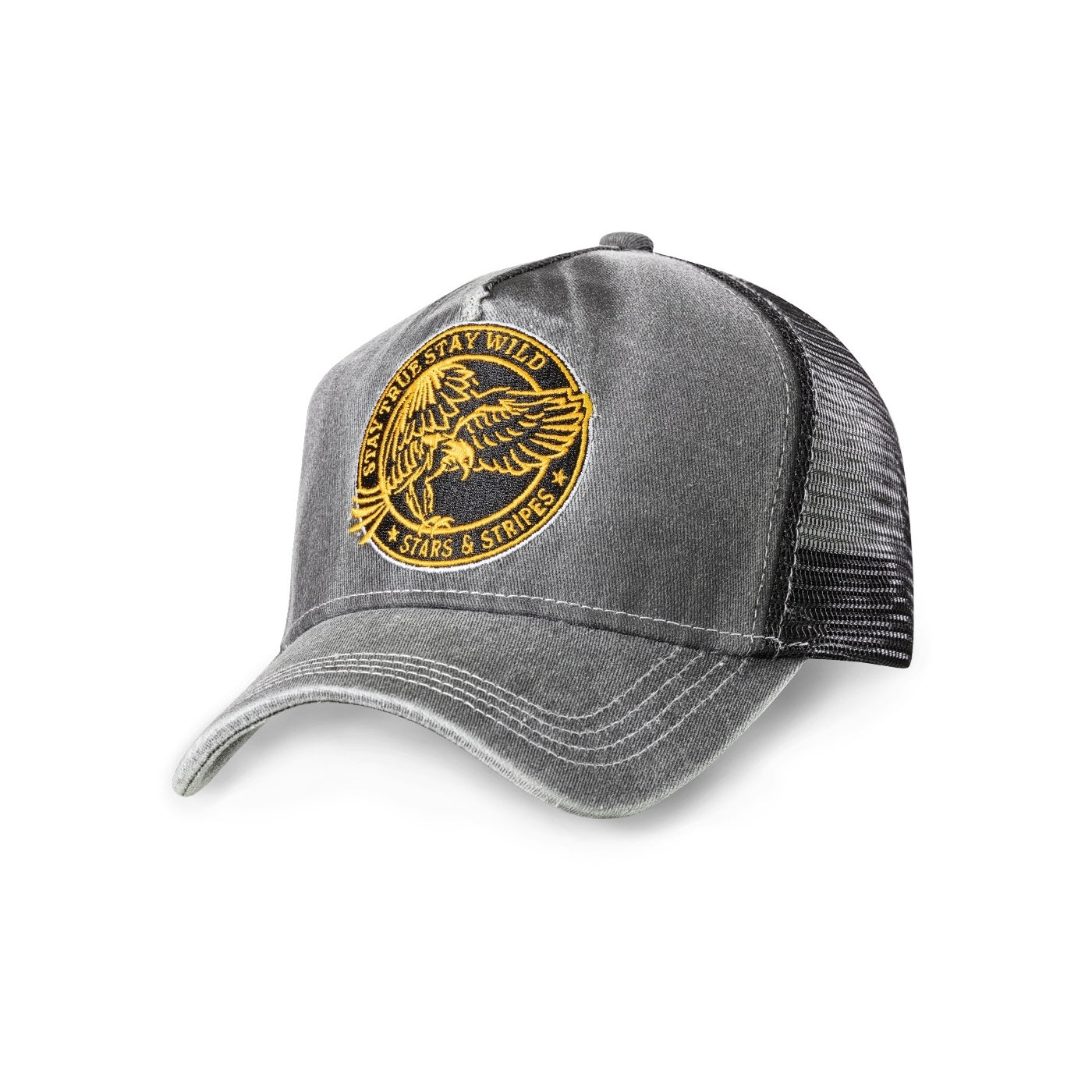 Stay Wild Trucker Cap - Premium 5-Panel Western Snapback Hat