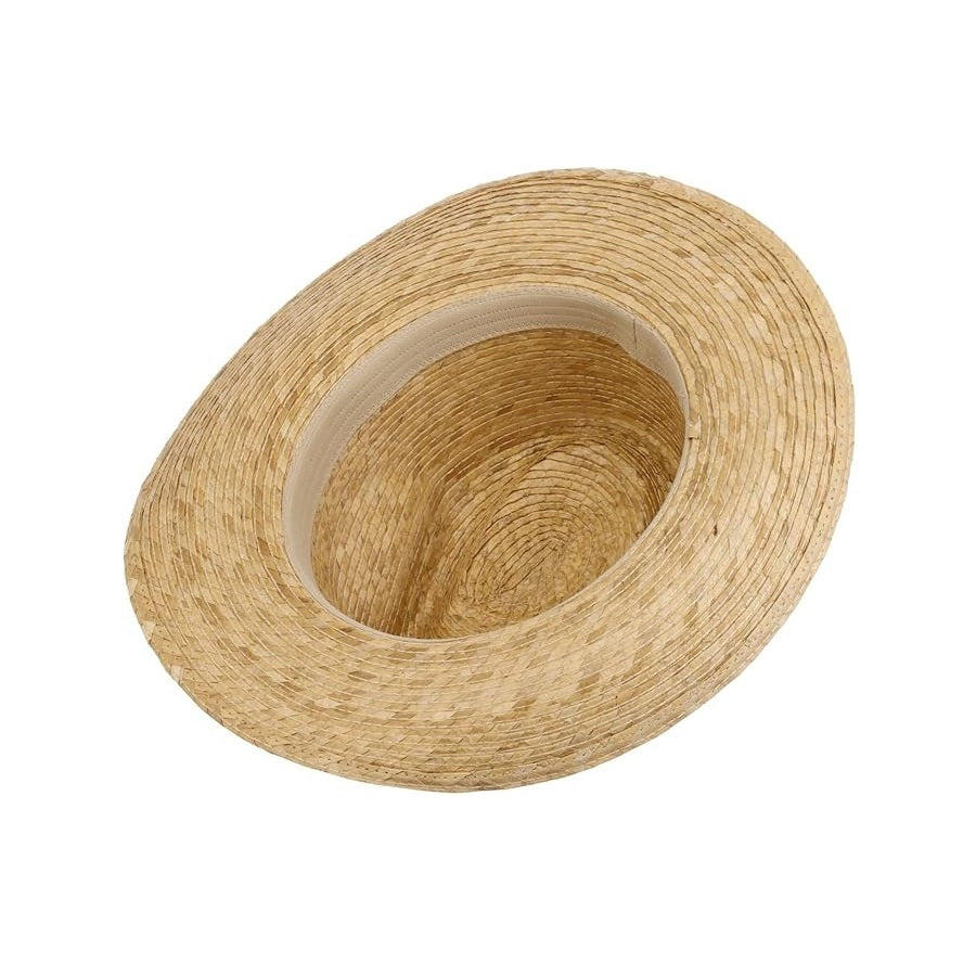Straw Summer Western Hat Aztec Ribbon