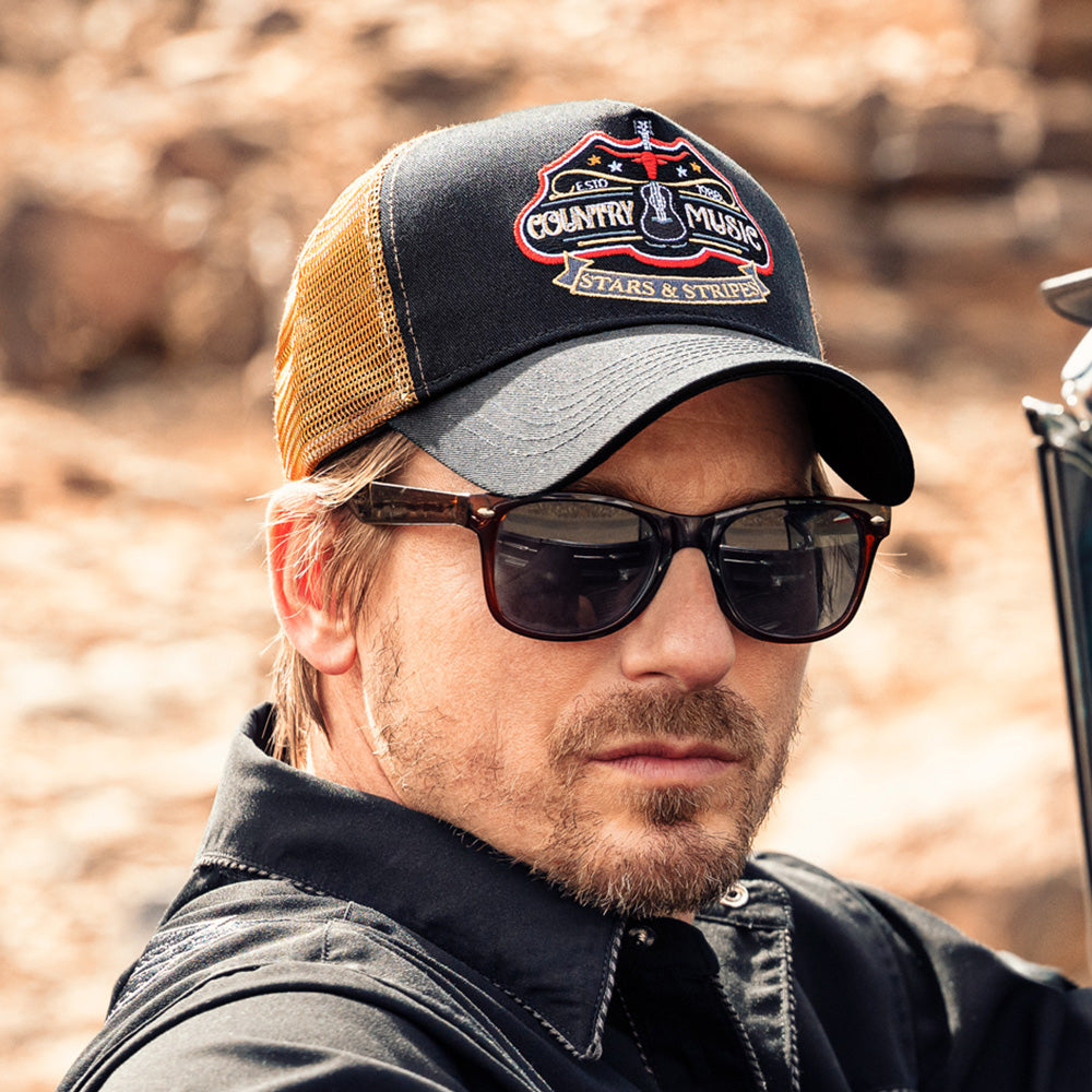 Country Music Trucker Cap – Premium 5-Panel Western Snapback