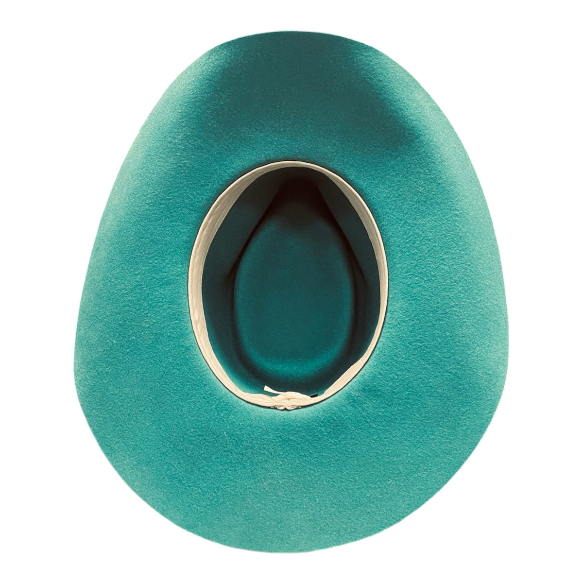 Turquoise Dream – Handmade Wide-Brim Felt Hat