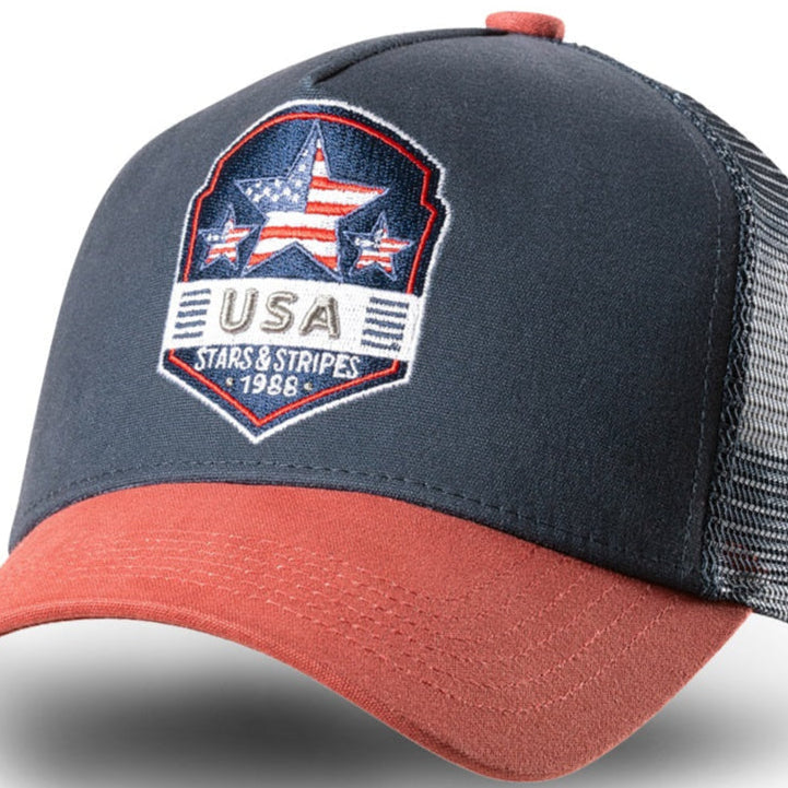 USA Western Trucker Cap - Premium Snapback Hat