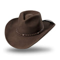 Western Felt Hat Reno Brown - Moldable Wool Felt Cowboy Hat