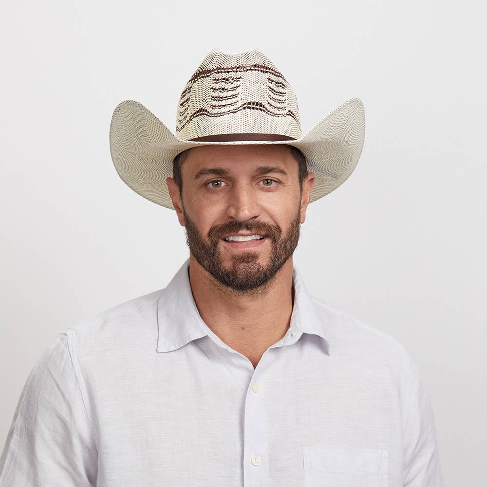 Western cowboy straw hat American Trail - Cattleman Shape
