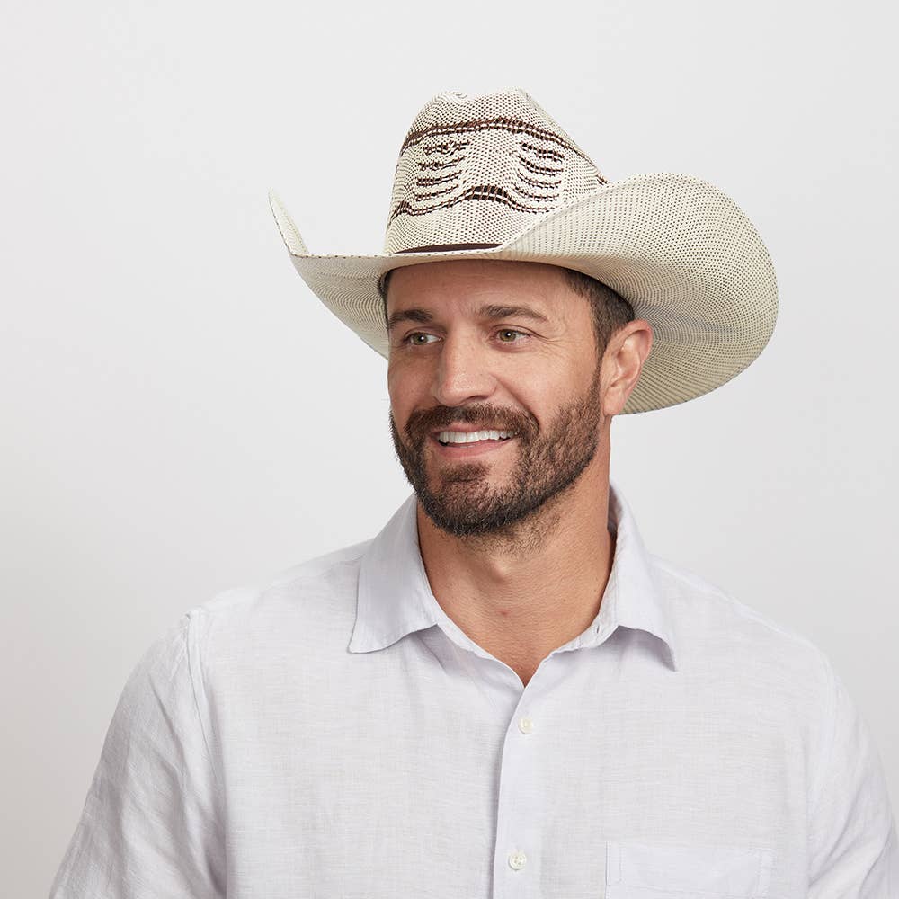 Western cowboy straw hat American Trail - Cattleman Shape