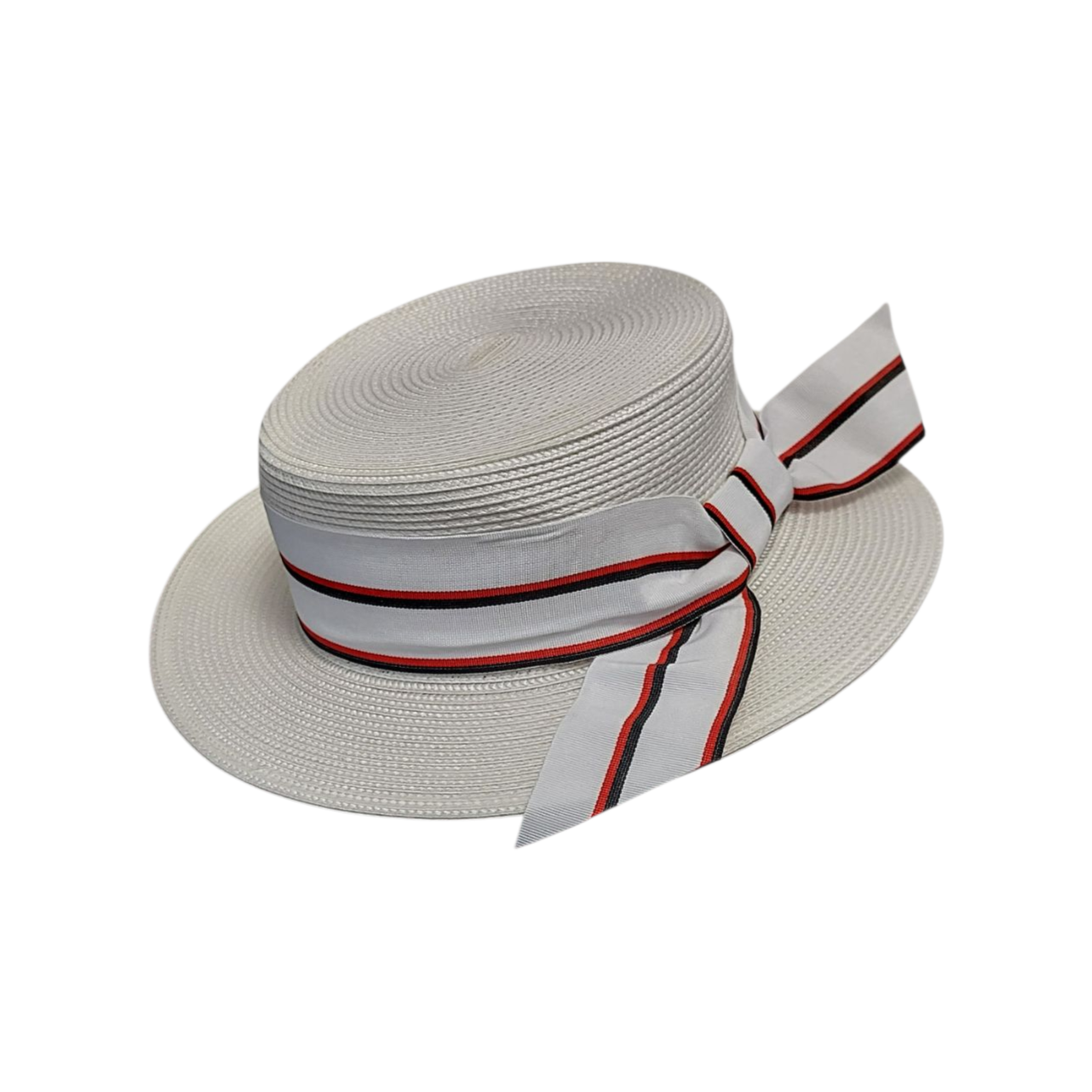 White Summer Boater Hat – Classic Garden and Beach Style