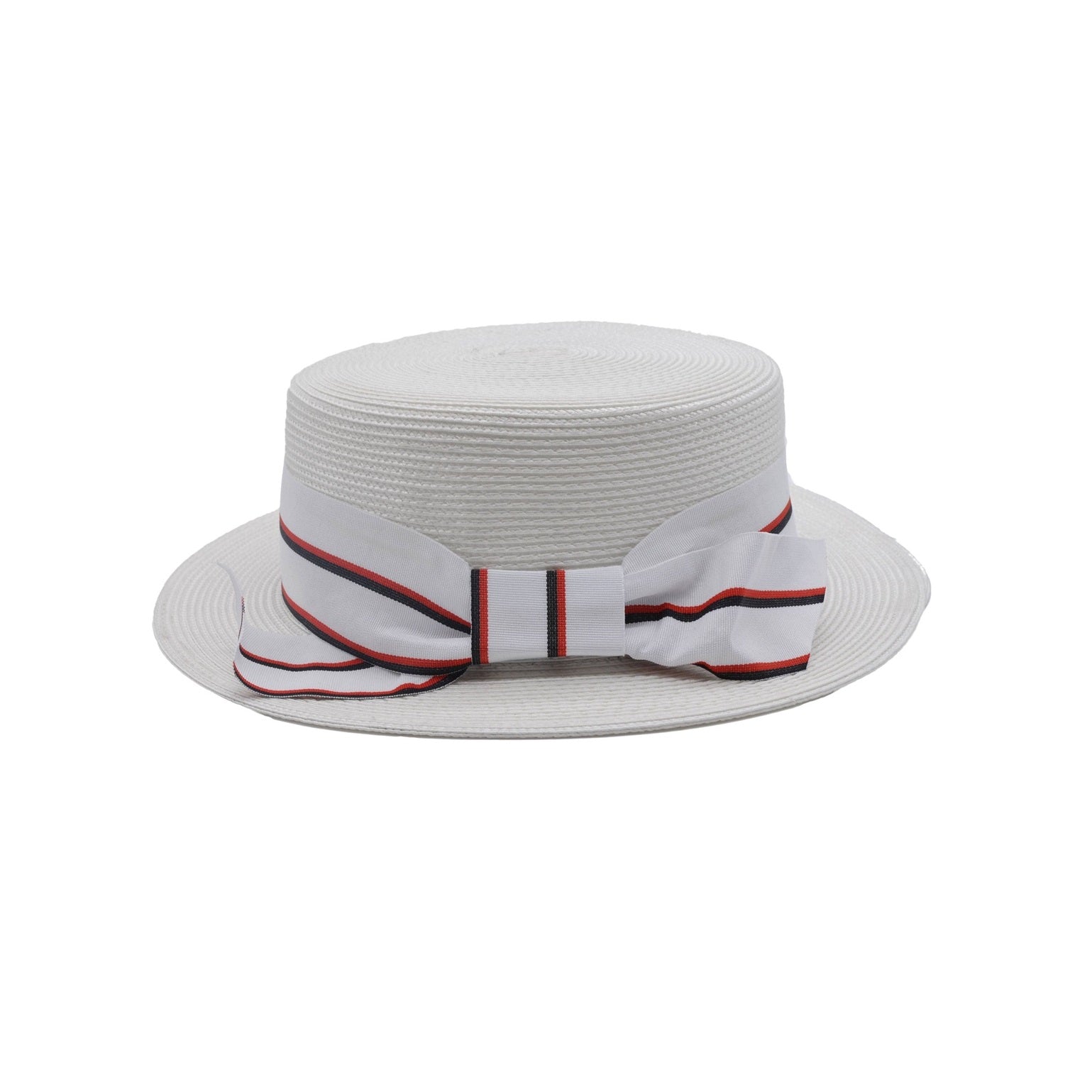 White Summer Boater Hat – Classic Garden &amp; Beach Style