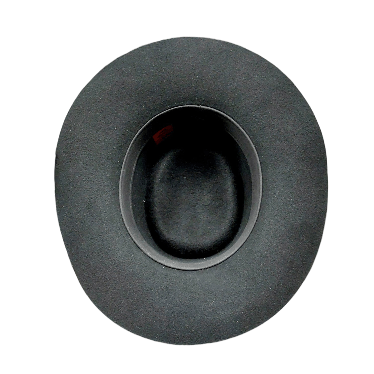 Ballad – Black Wool Felt Western Gambler Hat with Rustic pattern Hatband