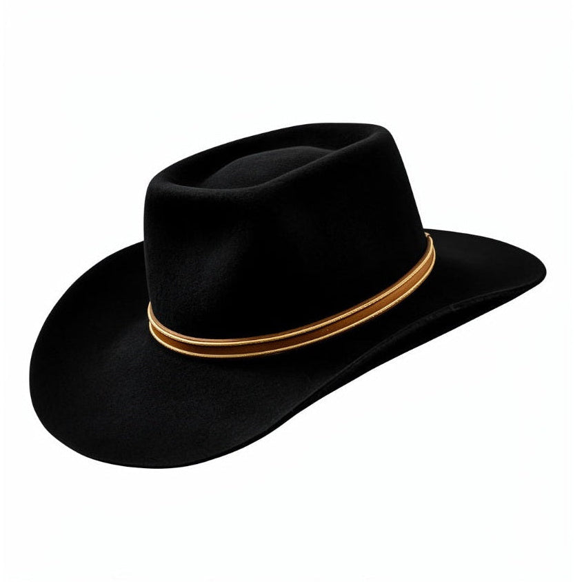 Brick – Handmade Wool Felt Western Cowboy Hat with brick crown