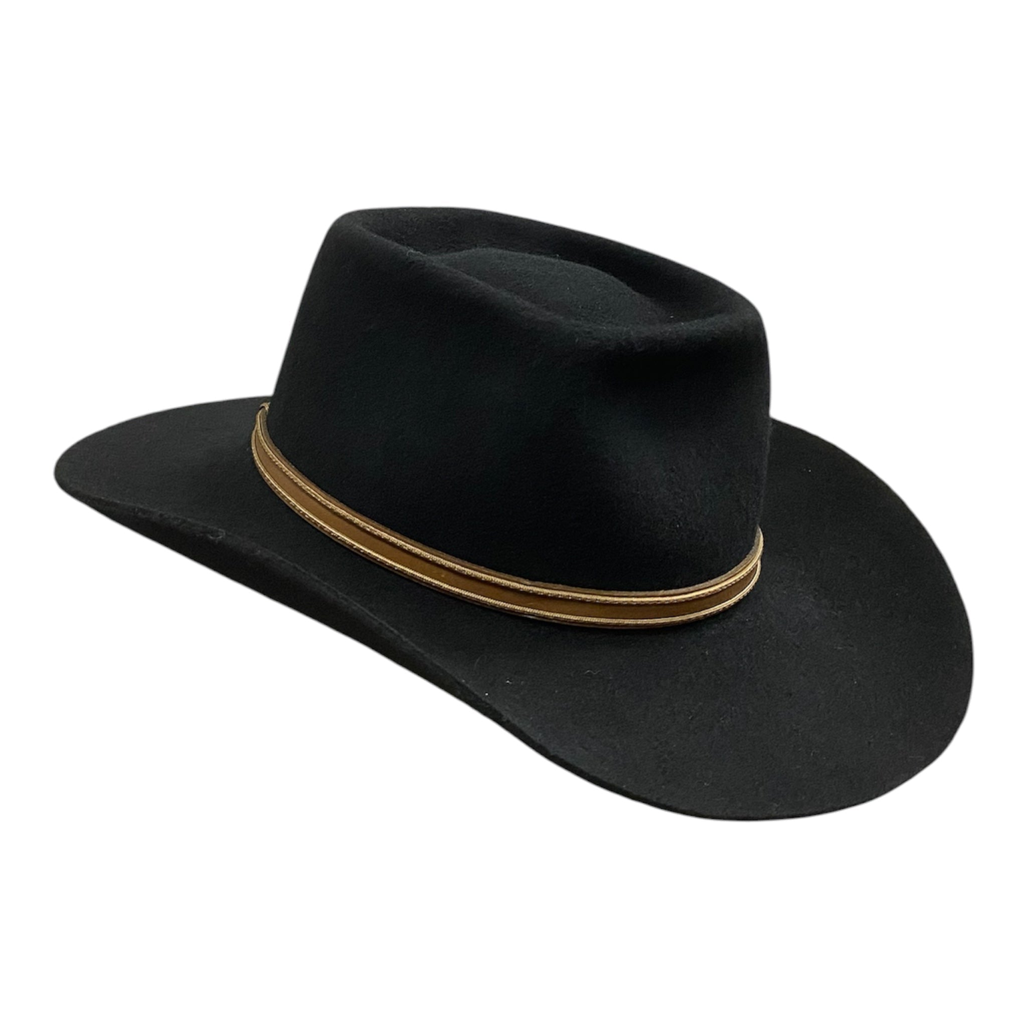 Brick – Handmade Wool Felt Western Cowboy Hat with brick crown
