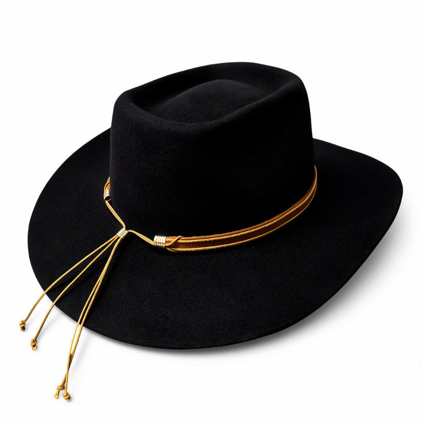 Brick – Handmade Wool Felt Western Cowboy Hat with brick crown