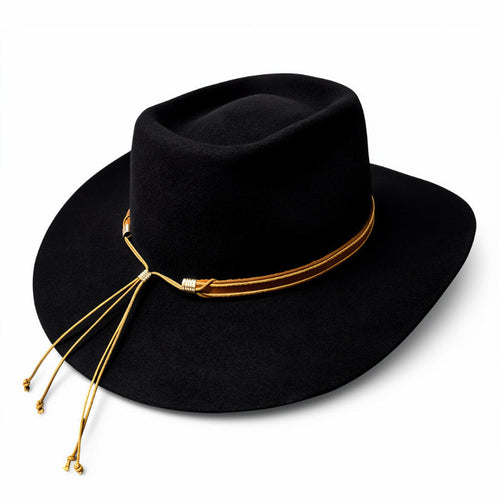 Brick – Handmade Wool Felt Western Cowboy Hat with brick crown