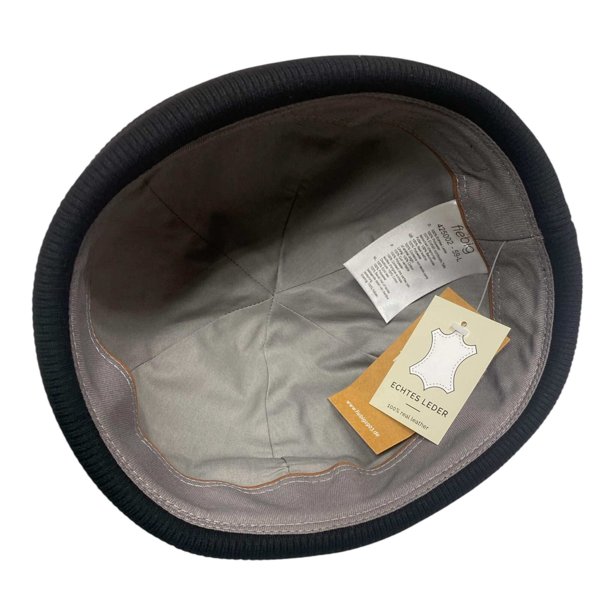 Docker Cap – Genuine Leather with Knitted Rolled Edge