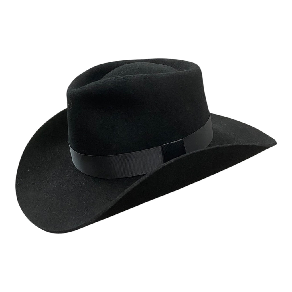 First Hand – Fedora-Style Wool Felt Western Hat with Grosgrain Band
