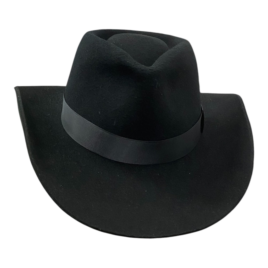 First Hand – Fedora-Style Wool Felt Western Hat with Grosgrain Band