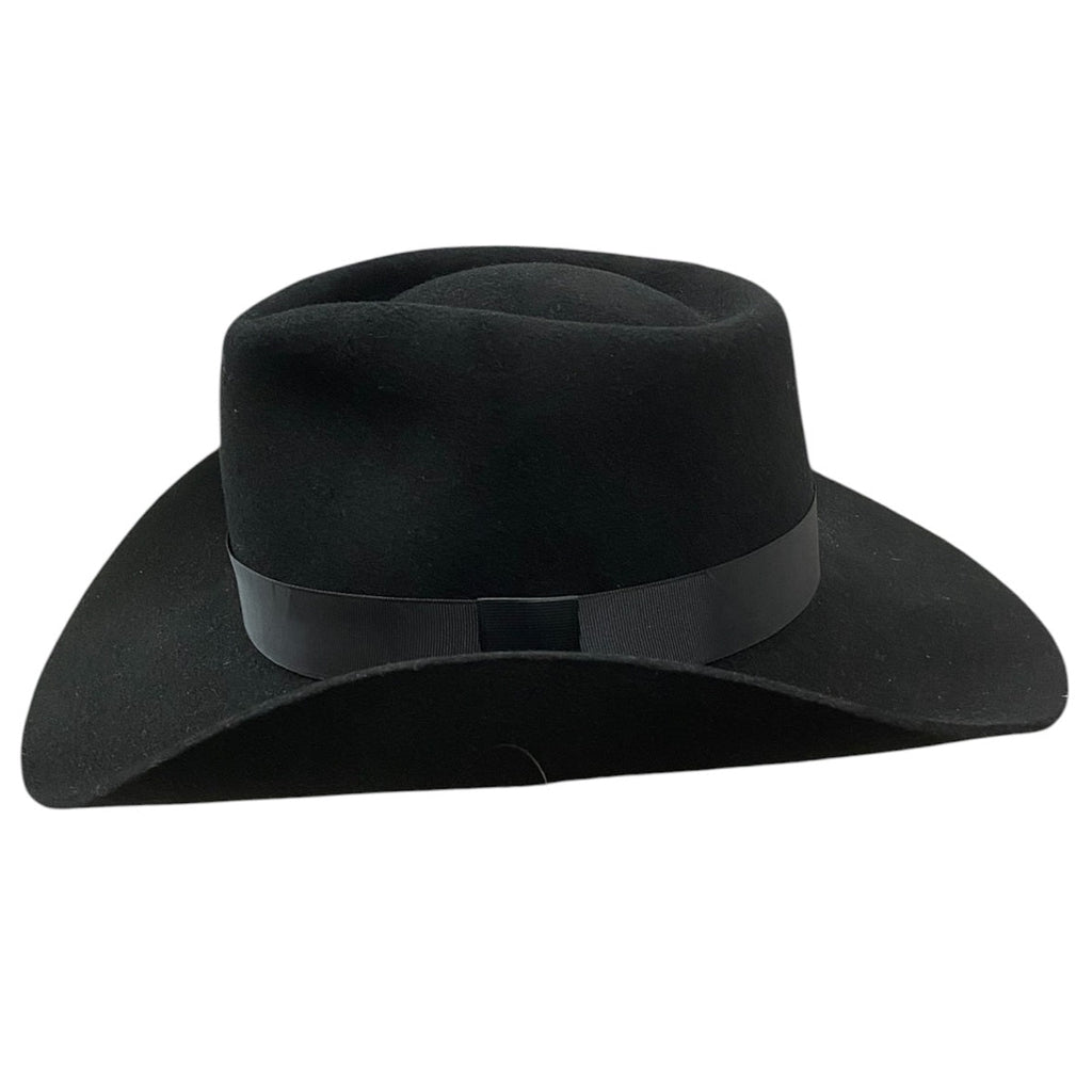First Hand – Fedora-Style Wool Felt Western Hat with Grosgrain Band