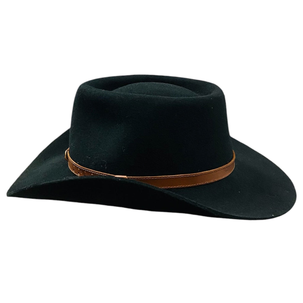Jack – Wool Felt Western Cowboy Hat with Star Pin Hatband