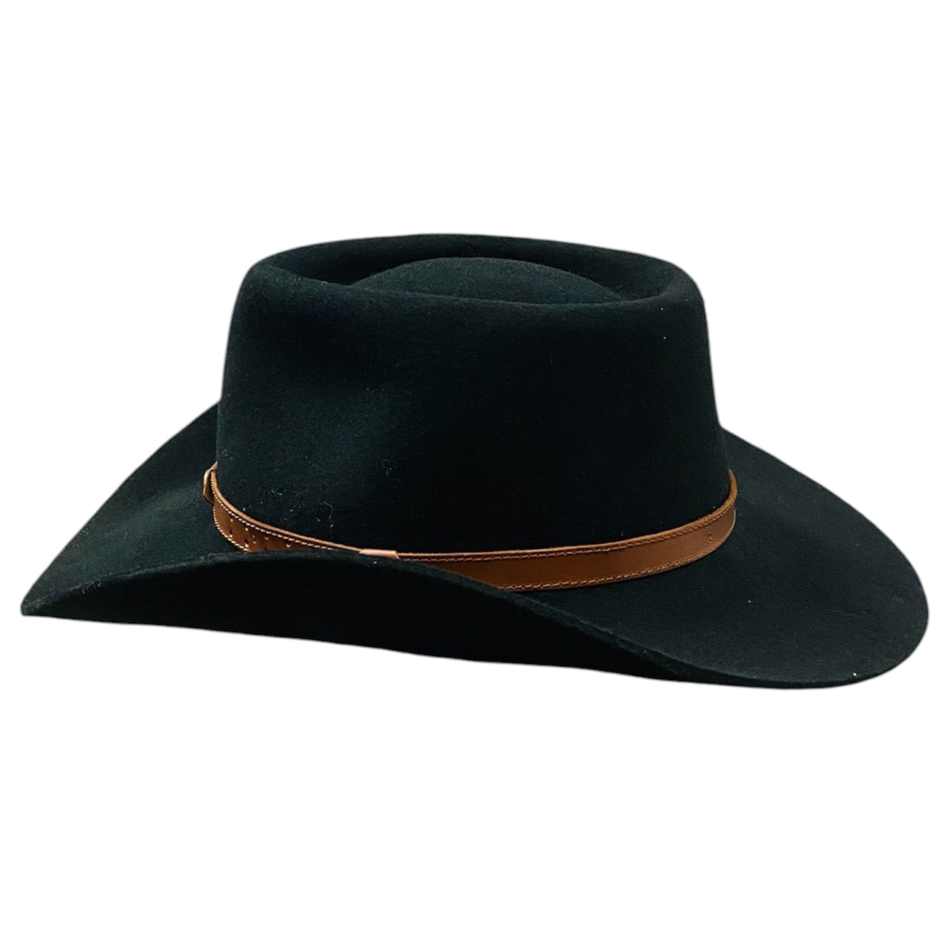 Jack – Wool Felt Western Cowboy Hat with Star Pin Hatband