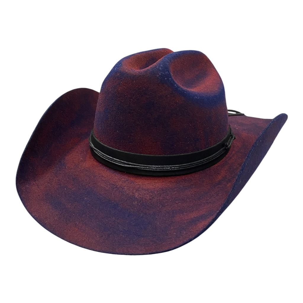 Skylar 2 – Distressed Wool Felt Cattleman Hat by American Hat Makers